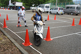 2021山梨県二輪車大会　競技の様子